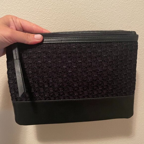 St.John Tweed Leather Evening Clutch - Picture 5 of 5